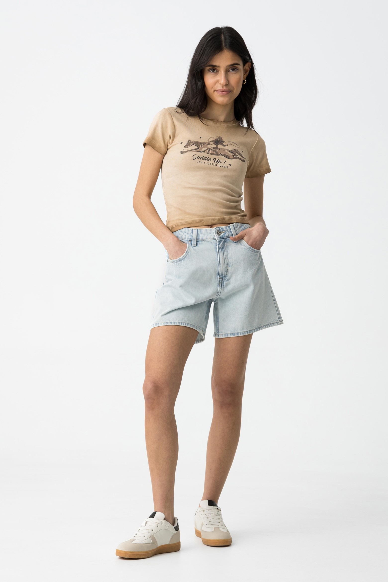 Pantalones cortos de mezclilla