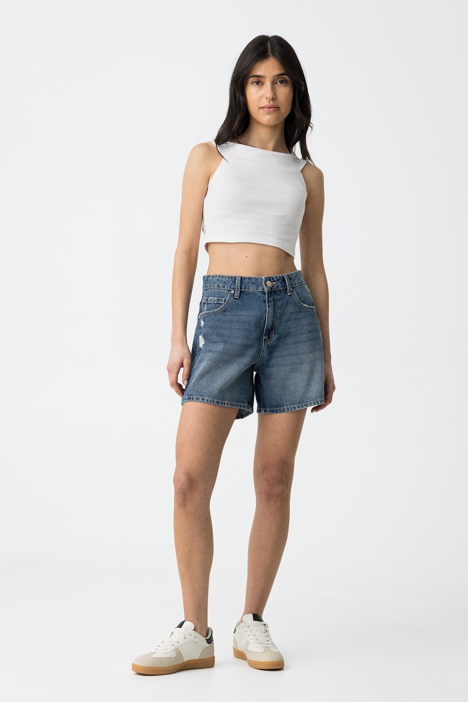 Pantalones cortos de mezclilla