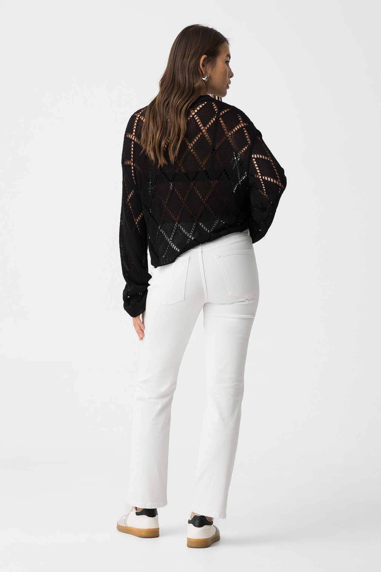 Jeans Amy Straight Fit Cintura Alta