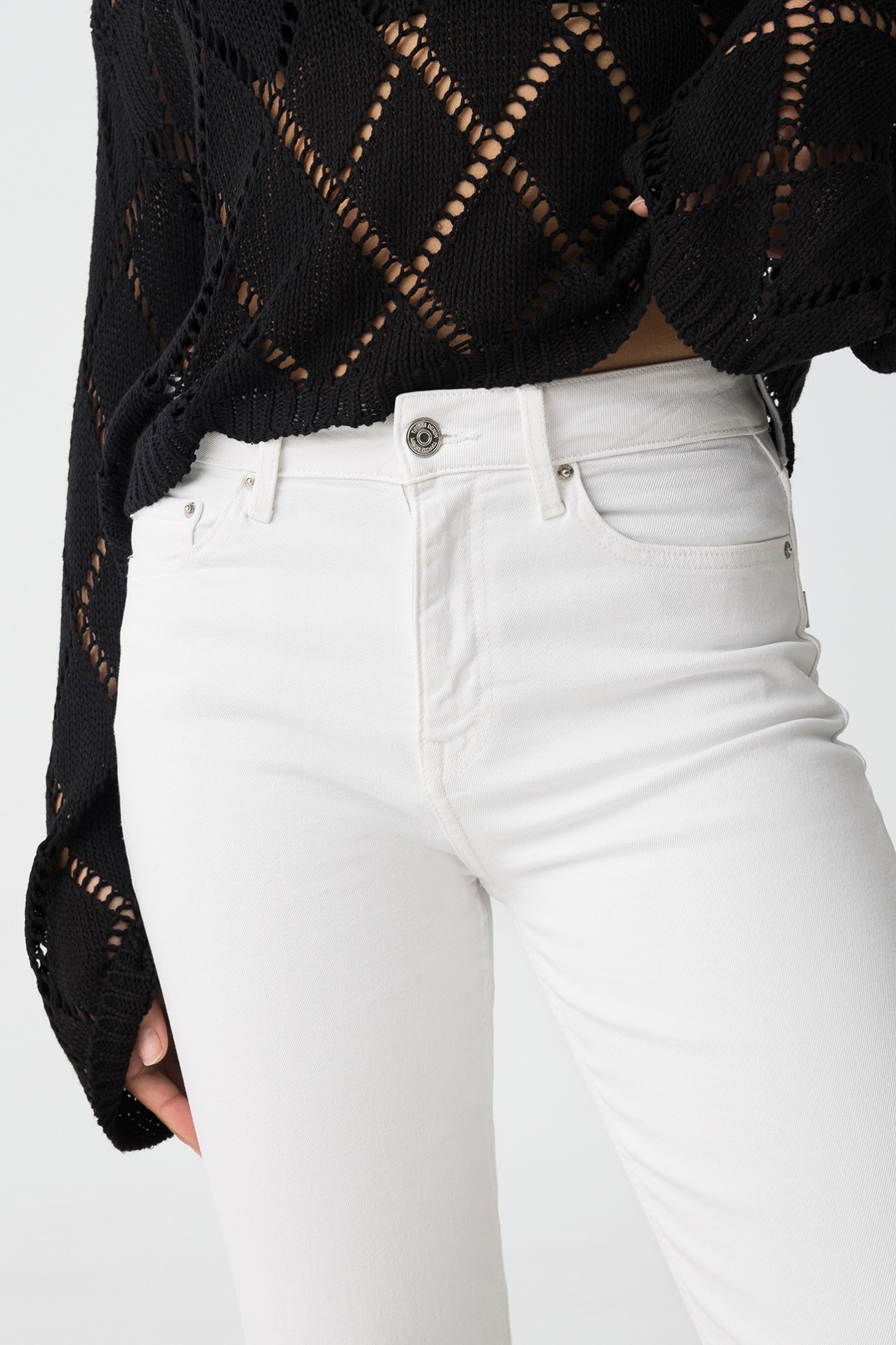 Jeans Amy Straight Fit Cintura Alta