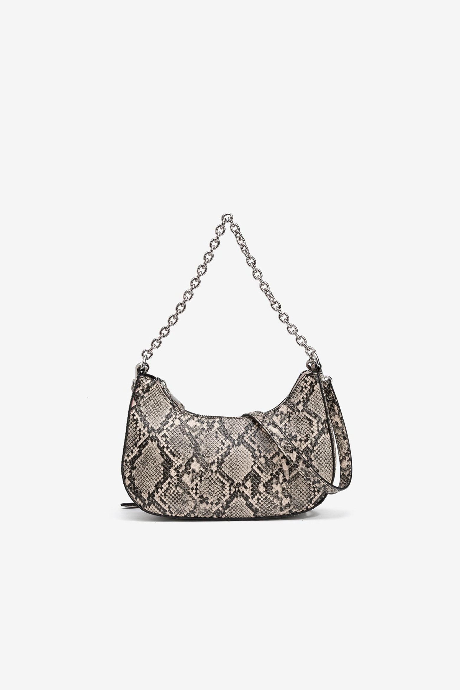 Animal Print Crossbody Bag with Double Strap
