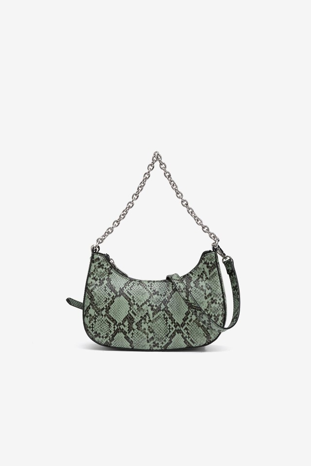Mala Tiracolo Animal Print com Ala Dupla