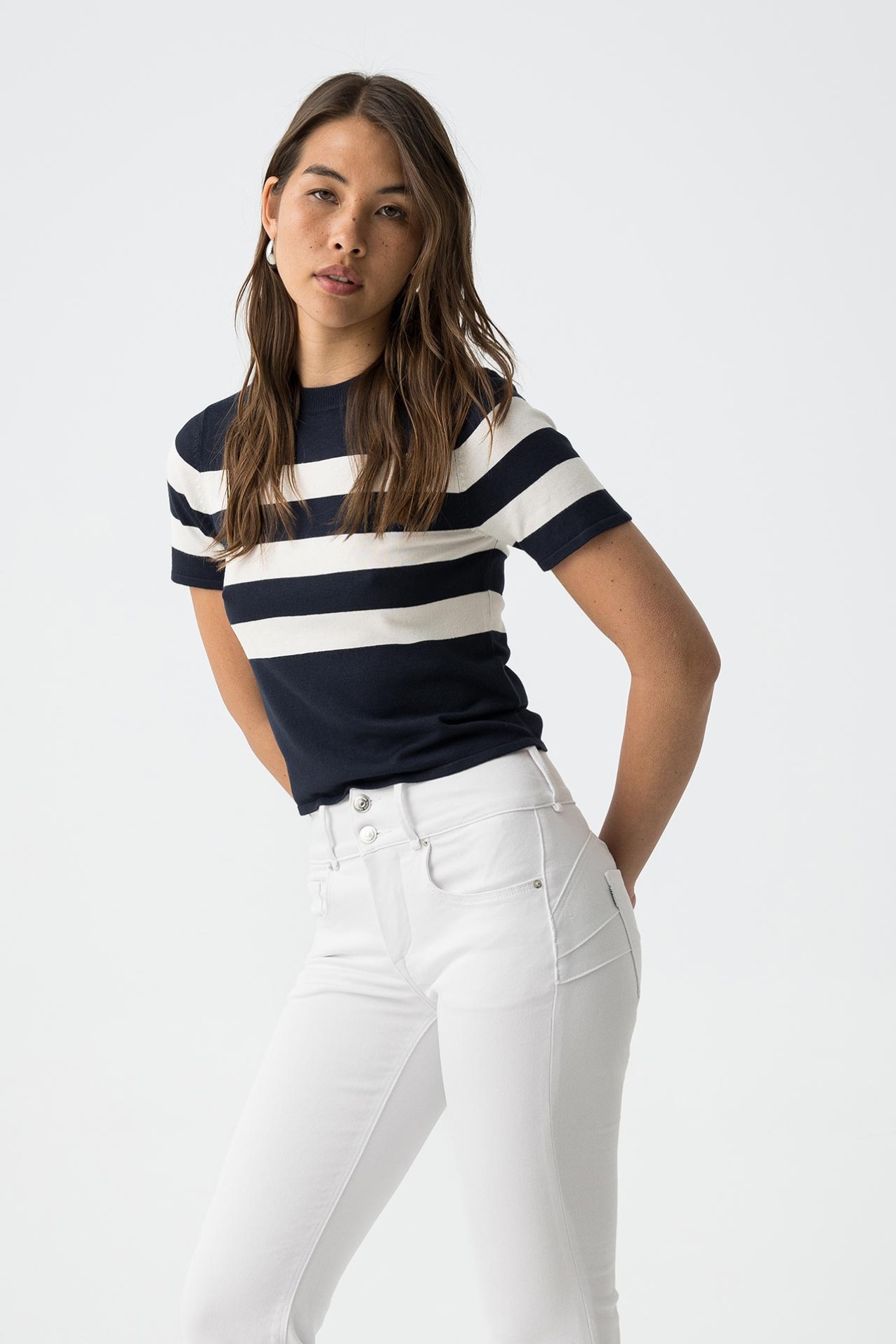 Jeans acampanados dobles