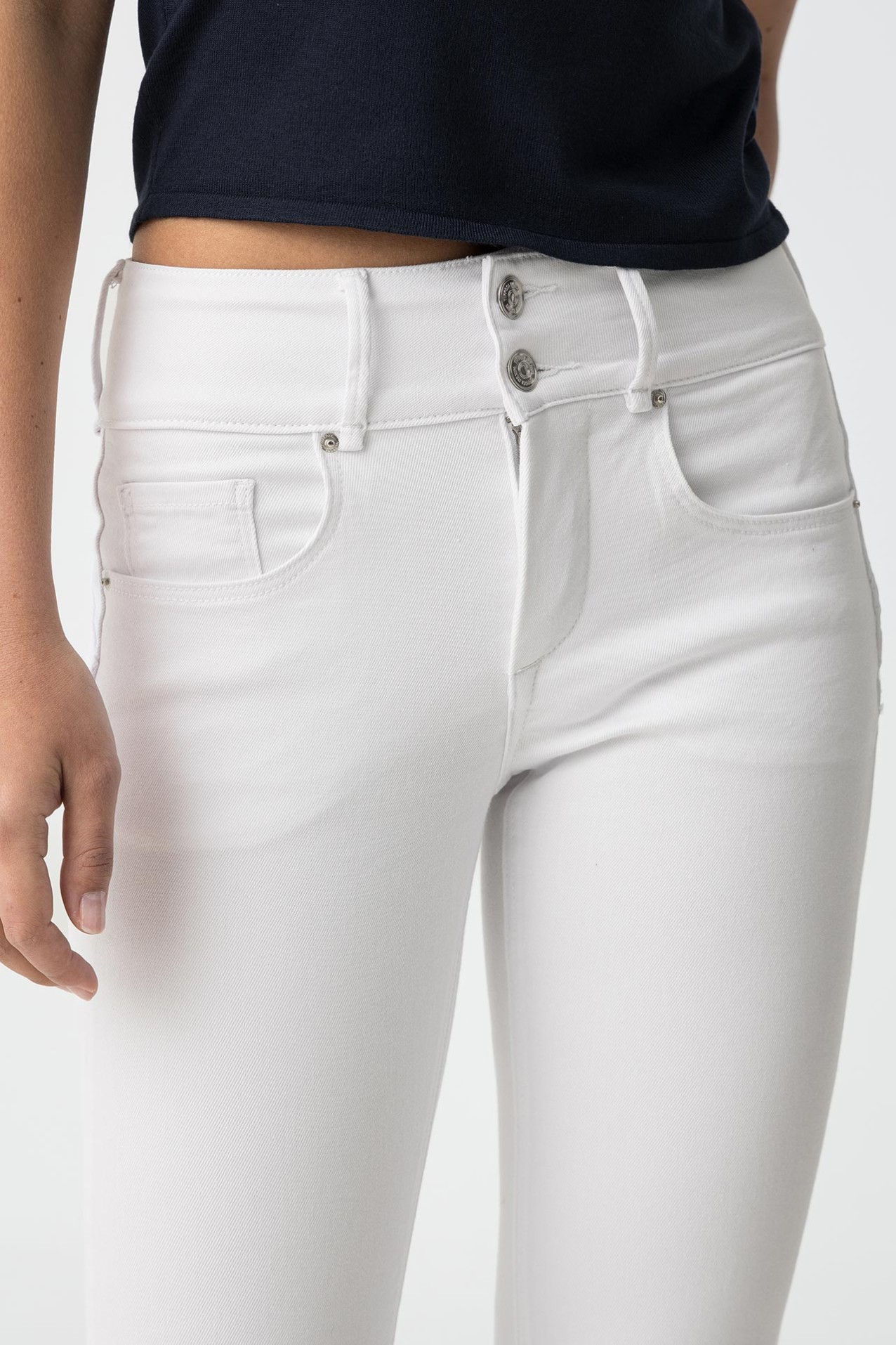 Jeans acampanados dobles