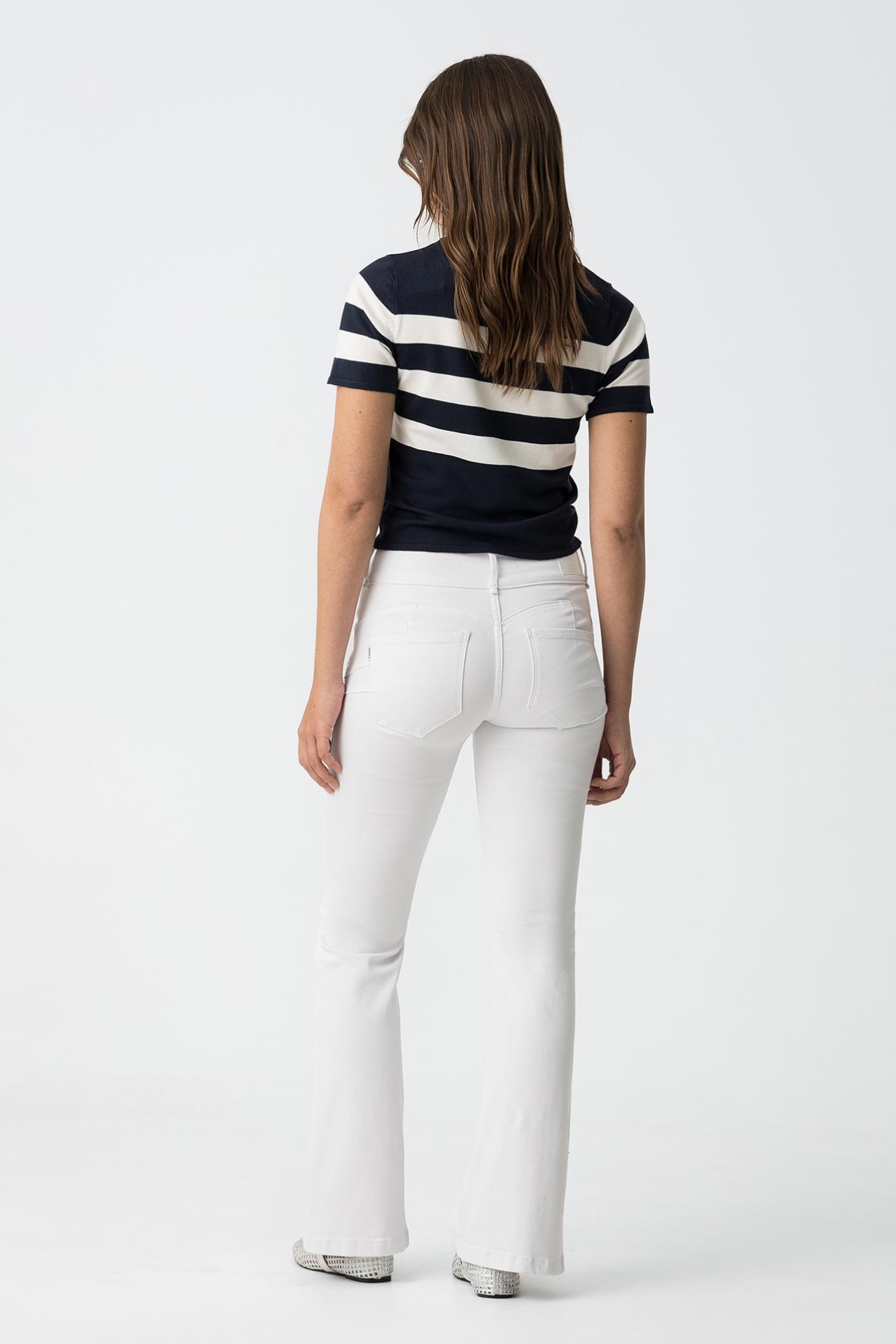 Jeans acampanados dobles