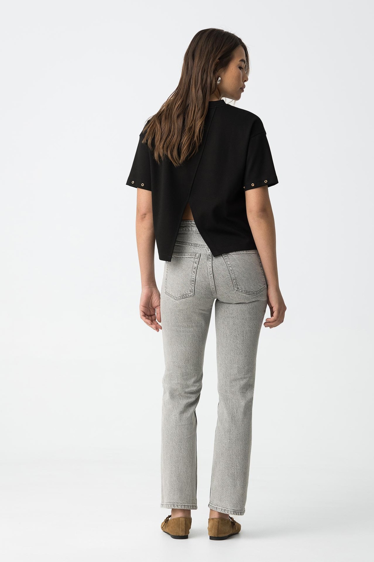 Vaqueros rectos cintura alta