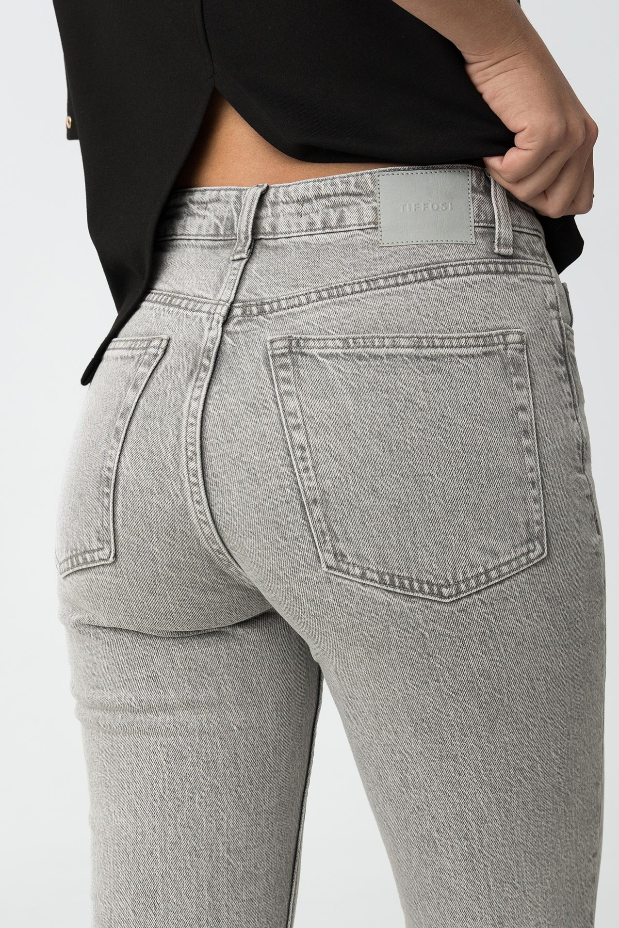 Vaqueros rectos cintura alta