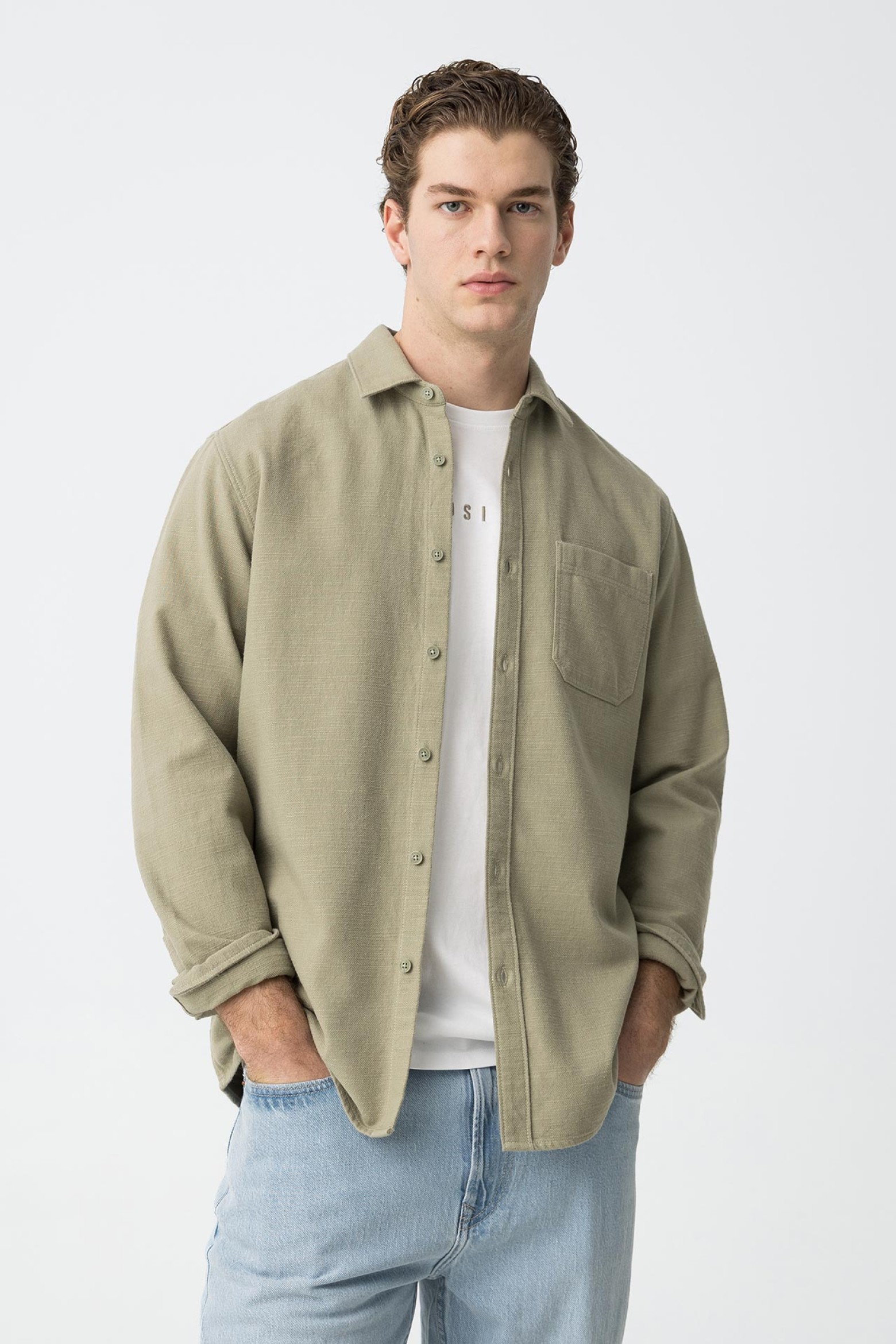 Camisa Regular Fit com Bolso