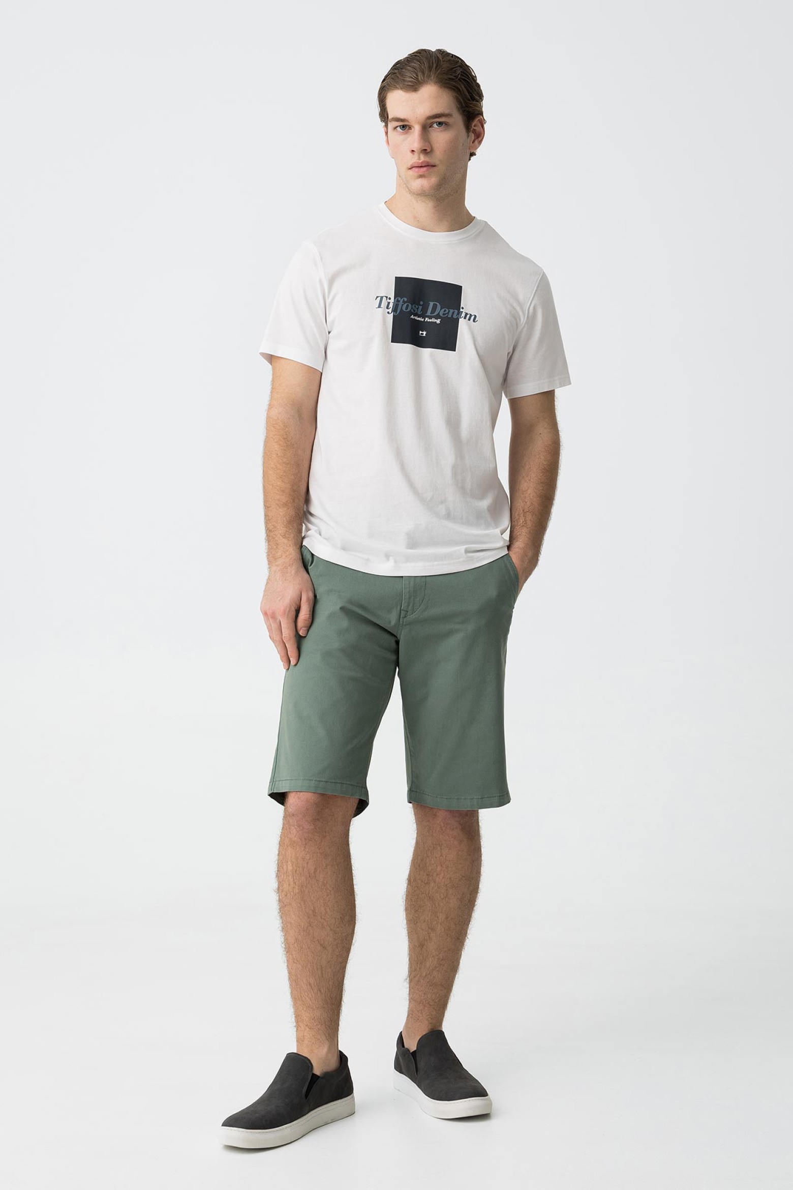 Pantalones cortos chinos slim fit