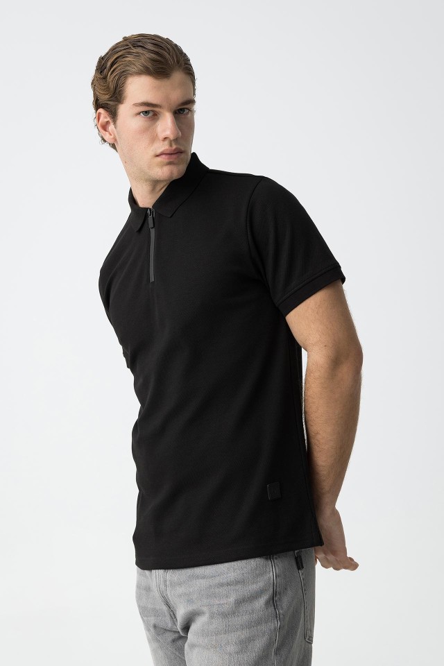 Zippered Polo