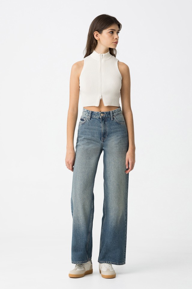 Kylie Wide Leg High Waist Jeans