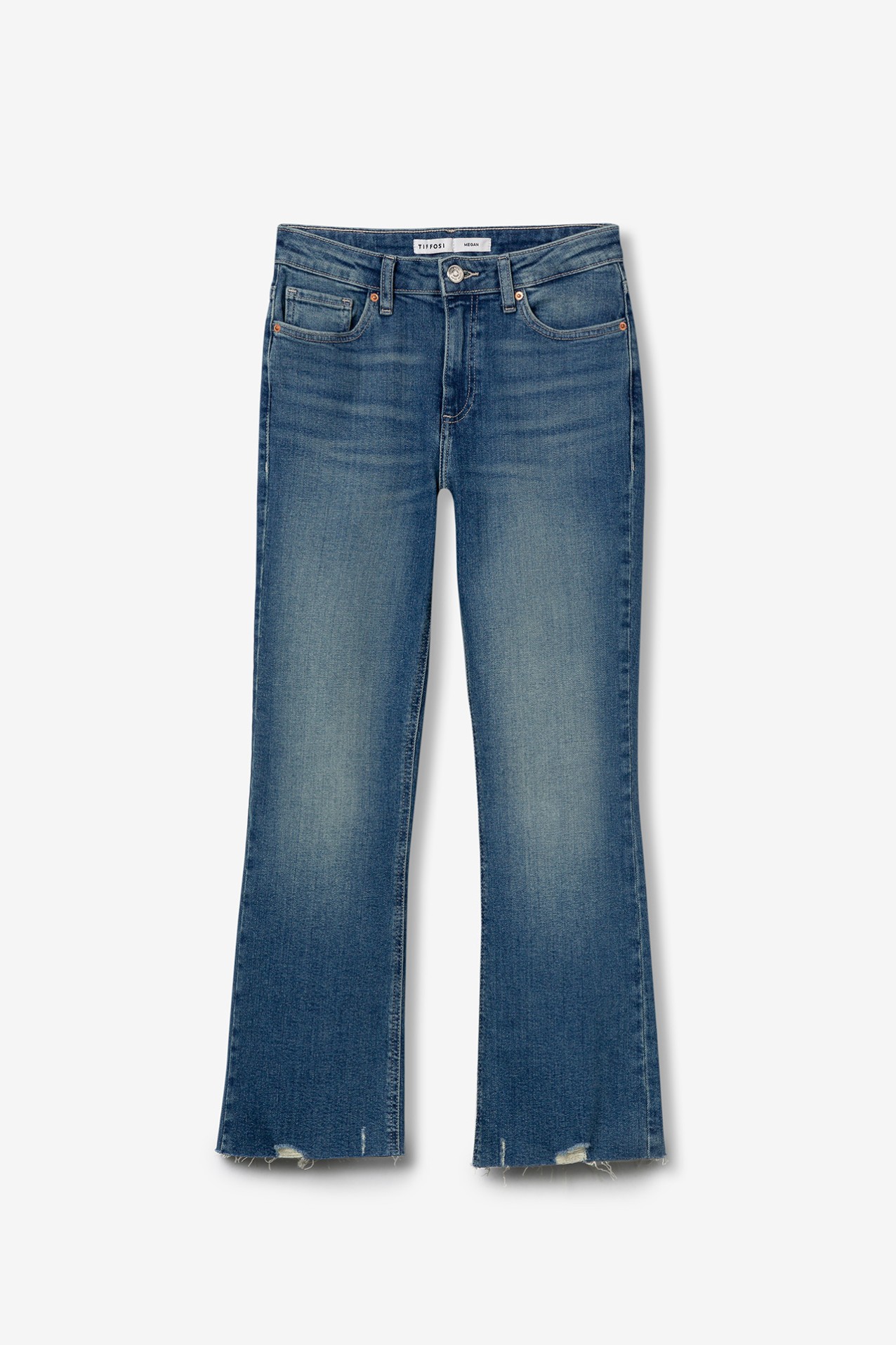 Vaqueros capri acampanados Megan