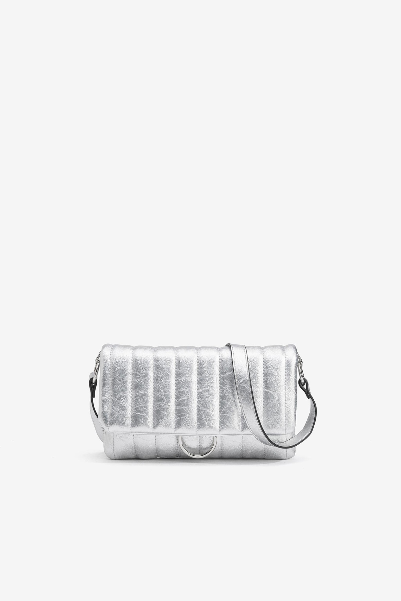Silver Crossbody Bag