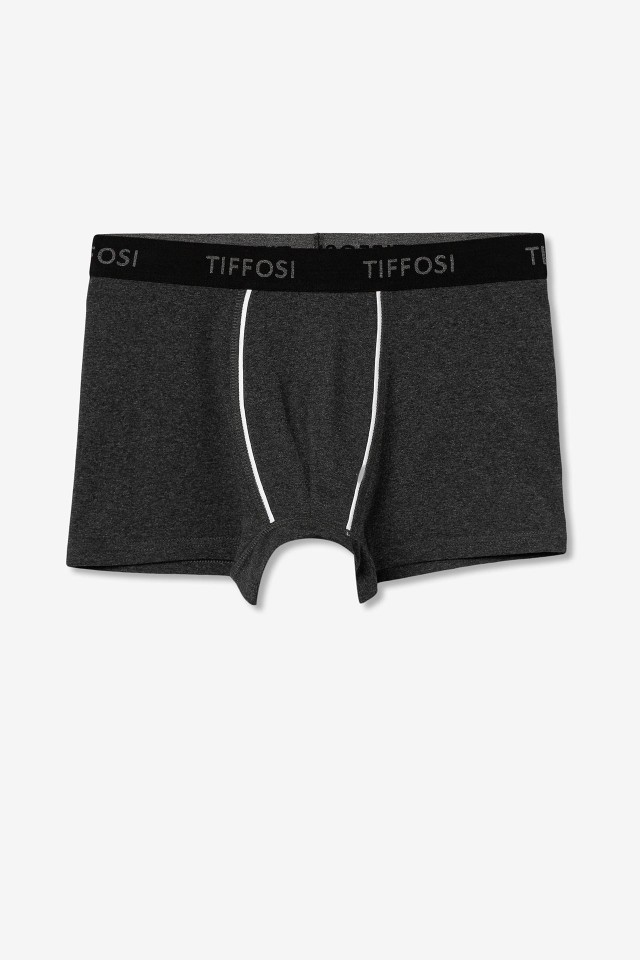 Dark Grey Melange Basic Boxer