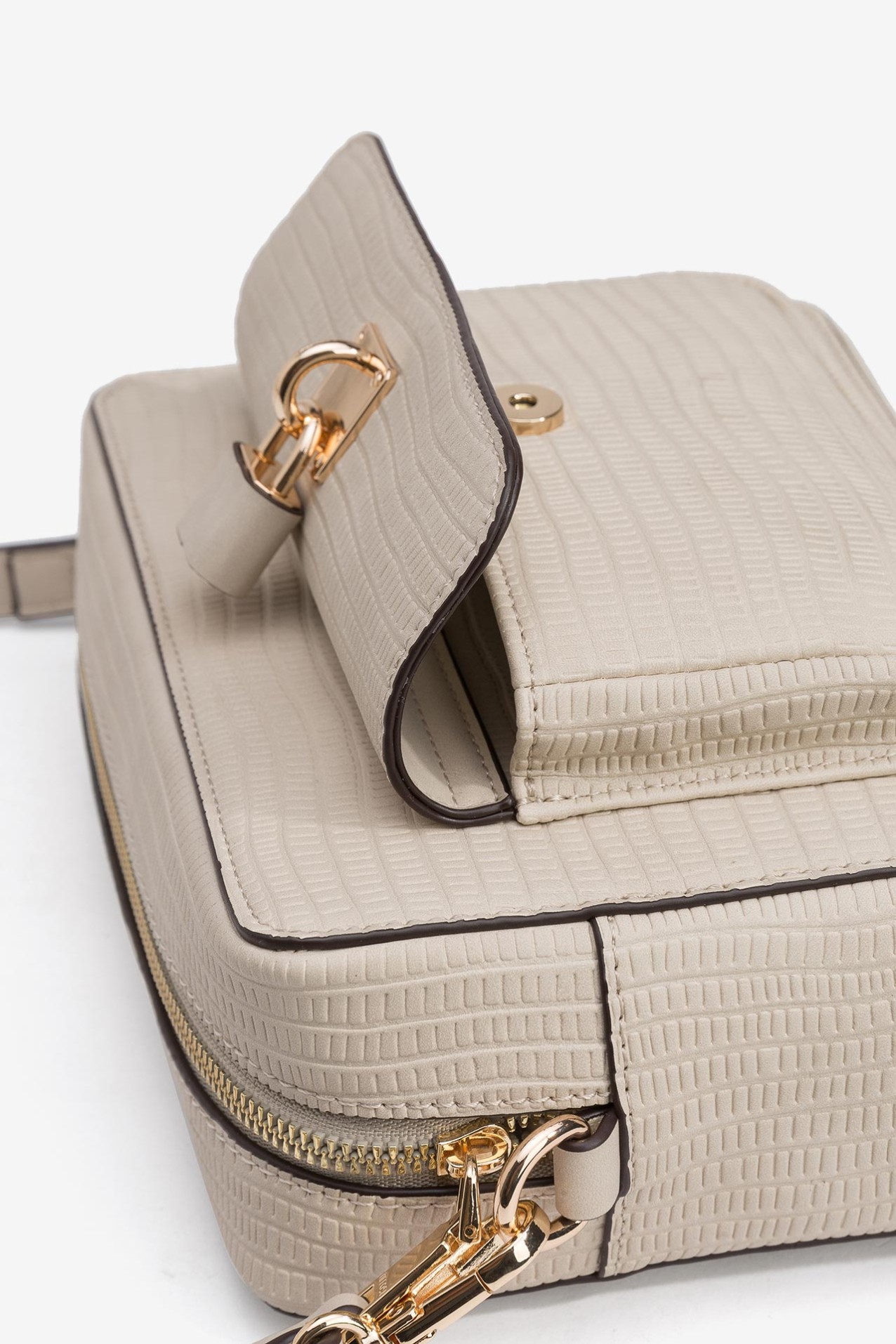 Shoulder Bag with Flap Closure