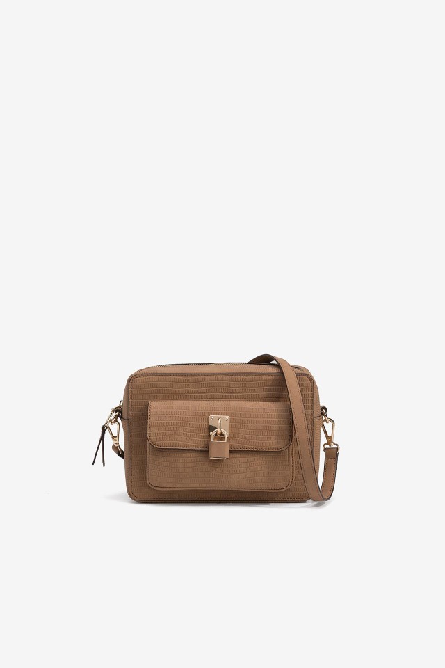 Shoulder Bag with Flap Closure