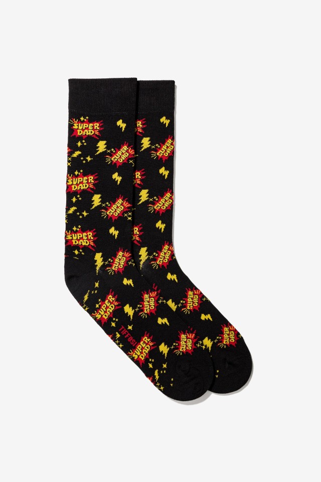 Calcetines estampados Super Dad