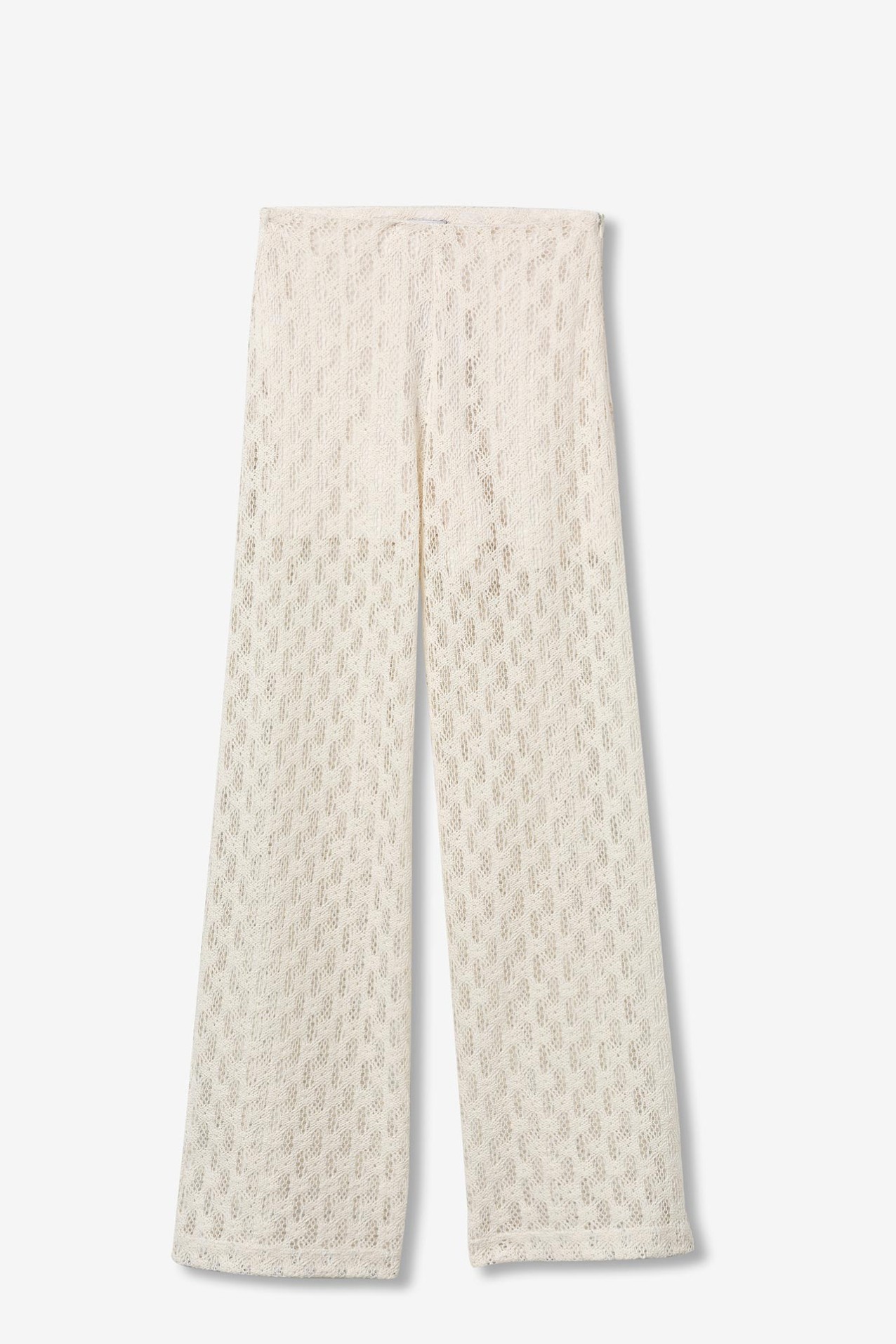 Wide Leg Preforated Mesh Pants