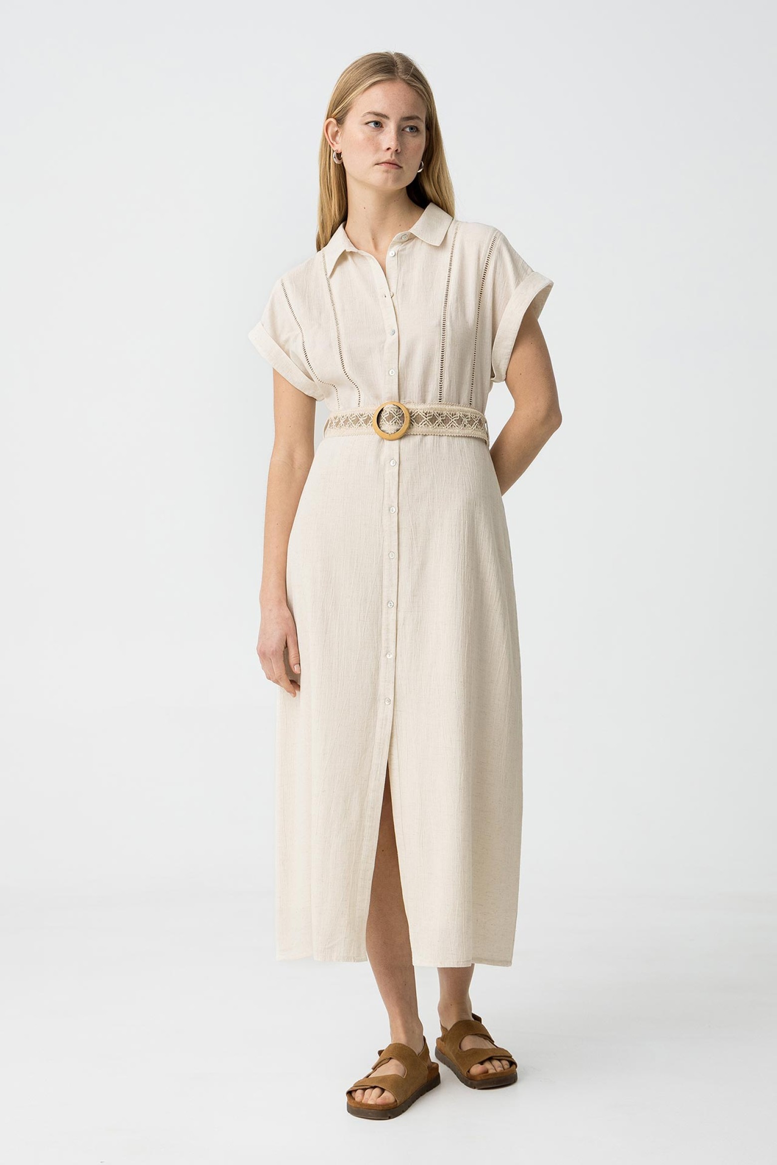 Shirt Dress with Belt