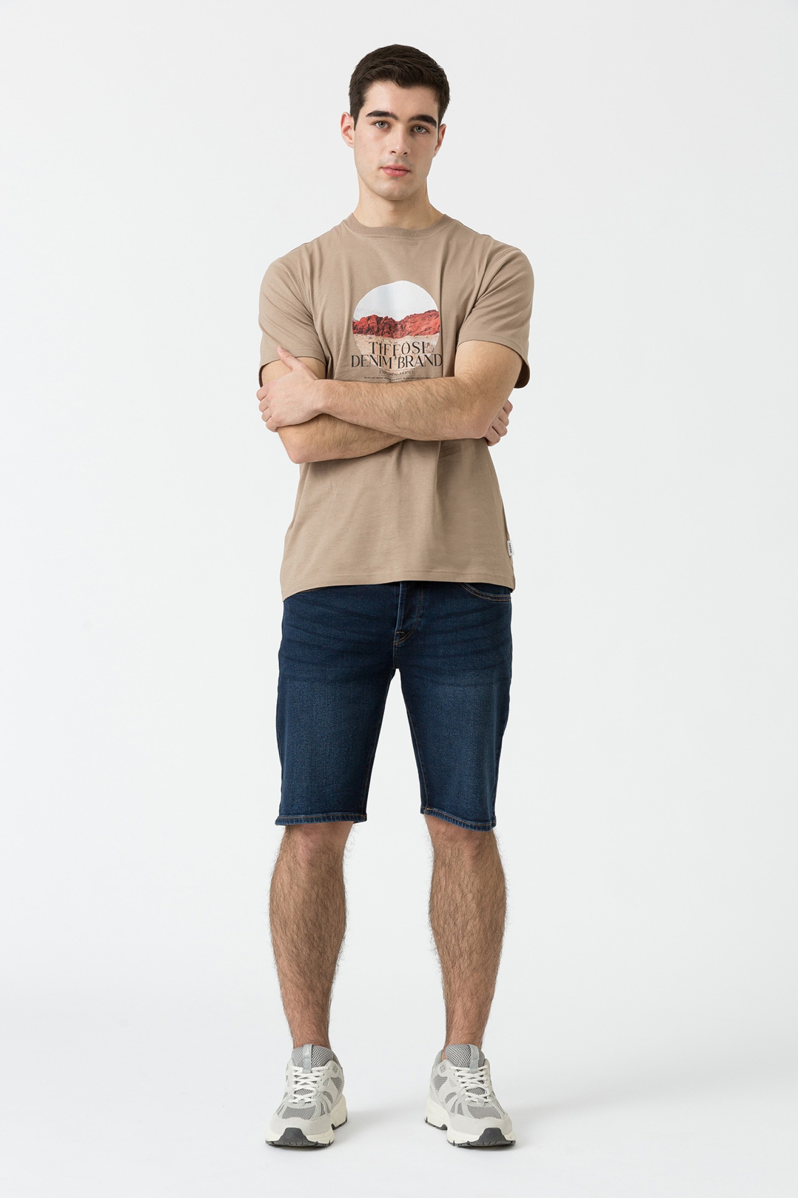 Slim Fit Denim Shorts
