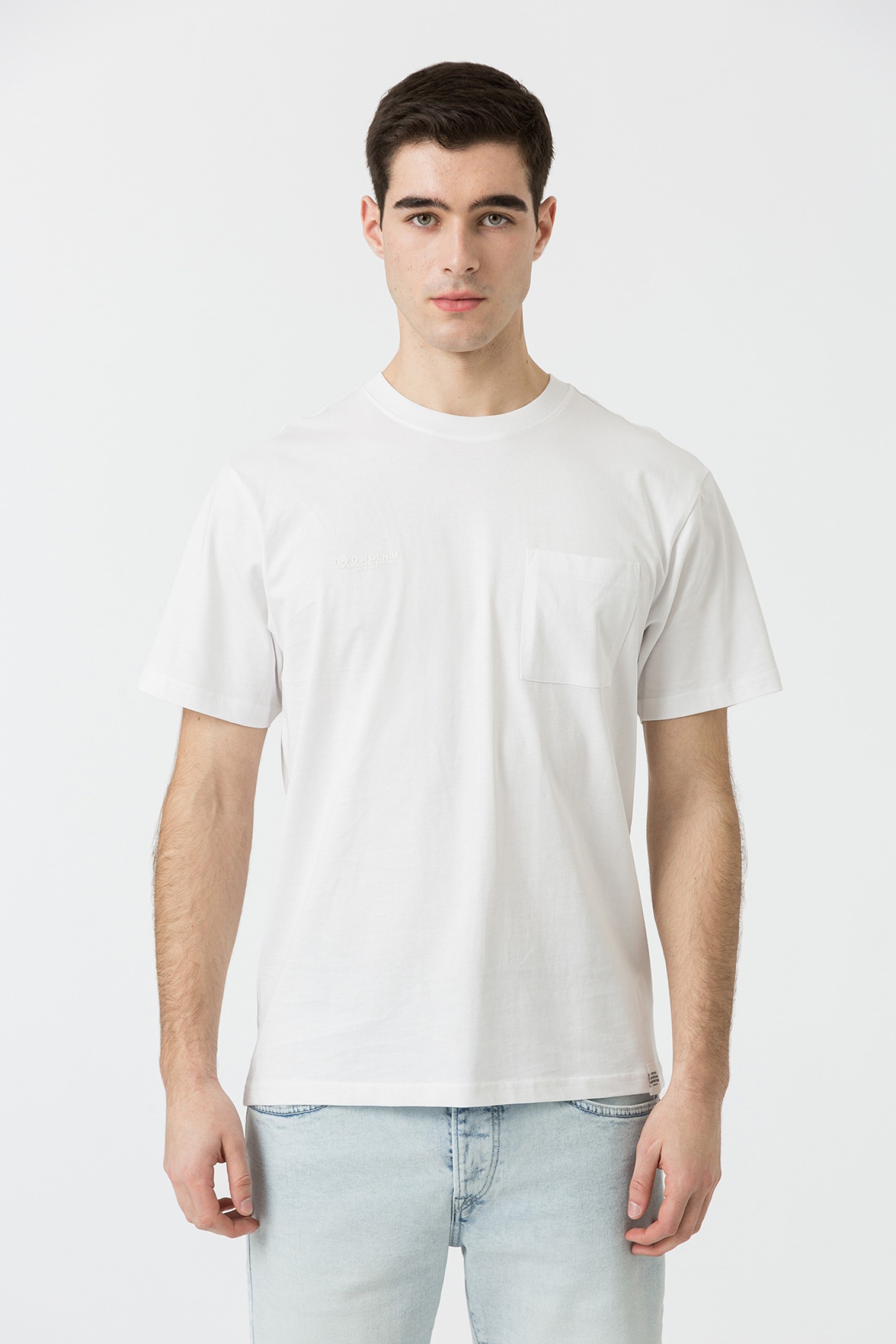 T-shirt with Printed Pocket