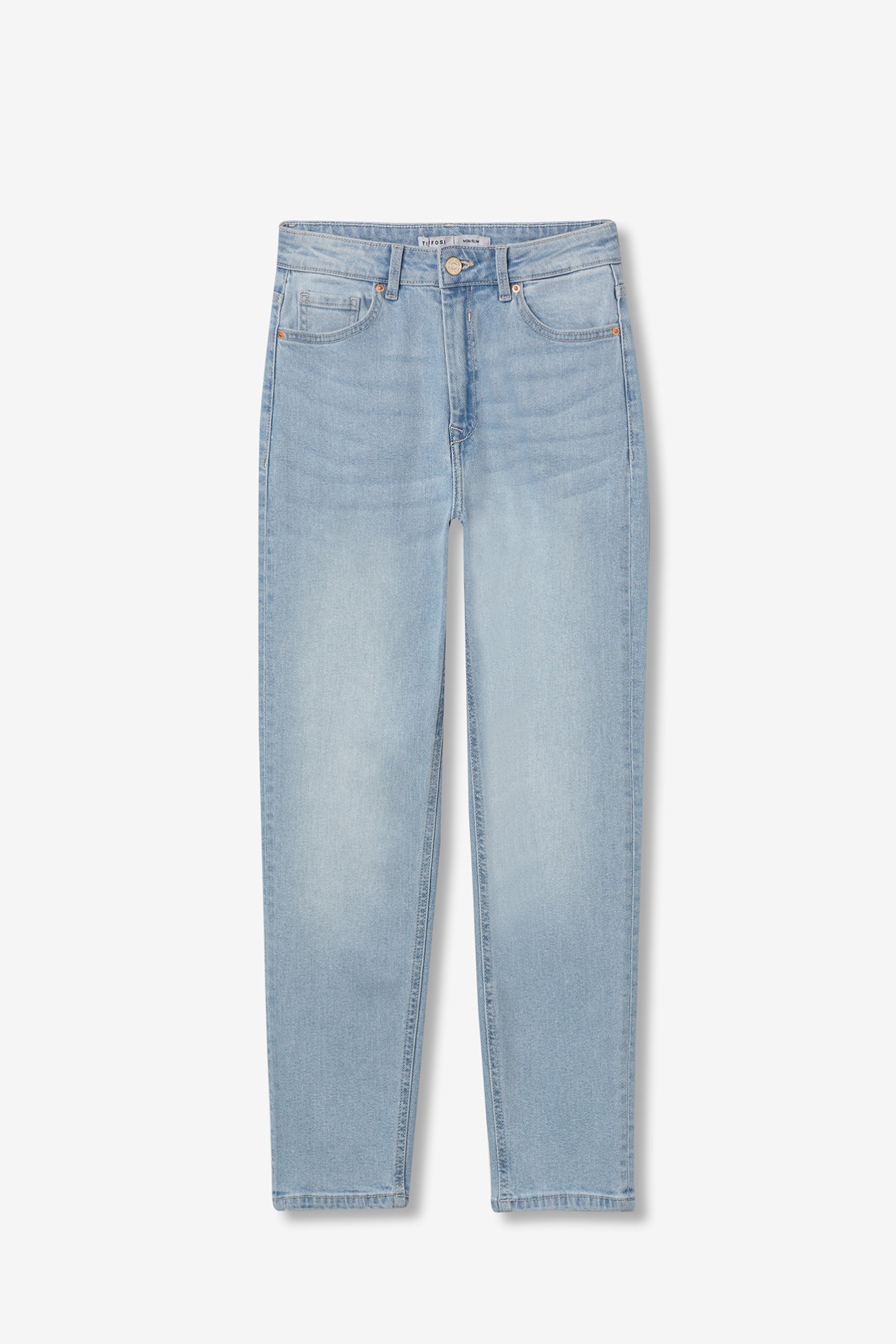 High-Waisted Slim Jeans