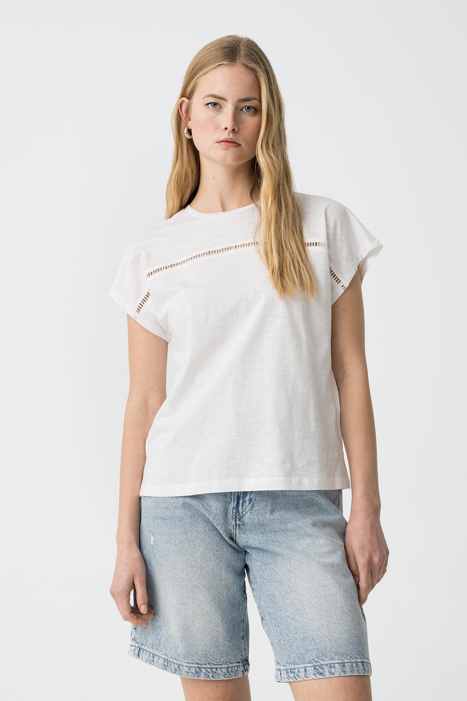 T-shirt with Opening Detail