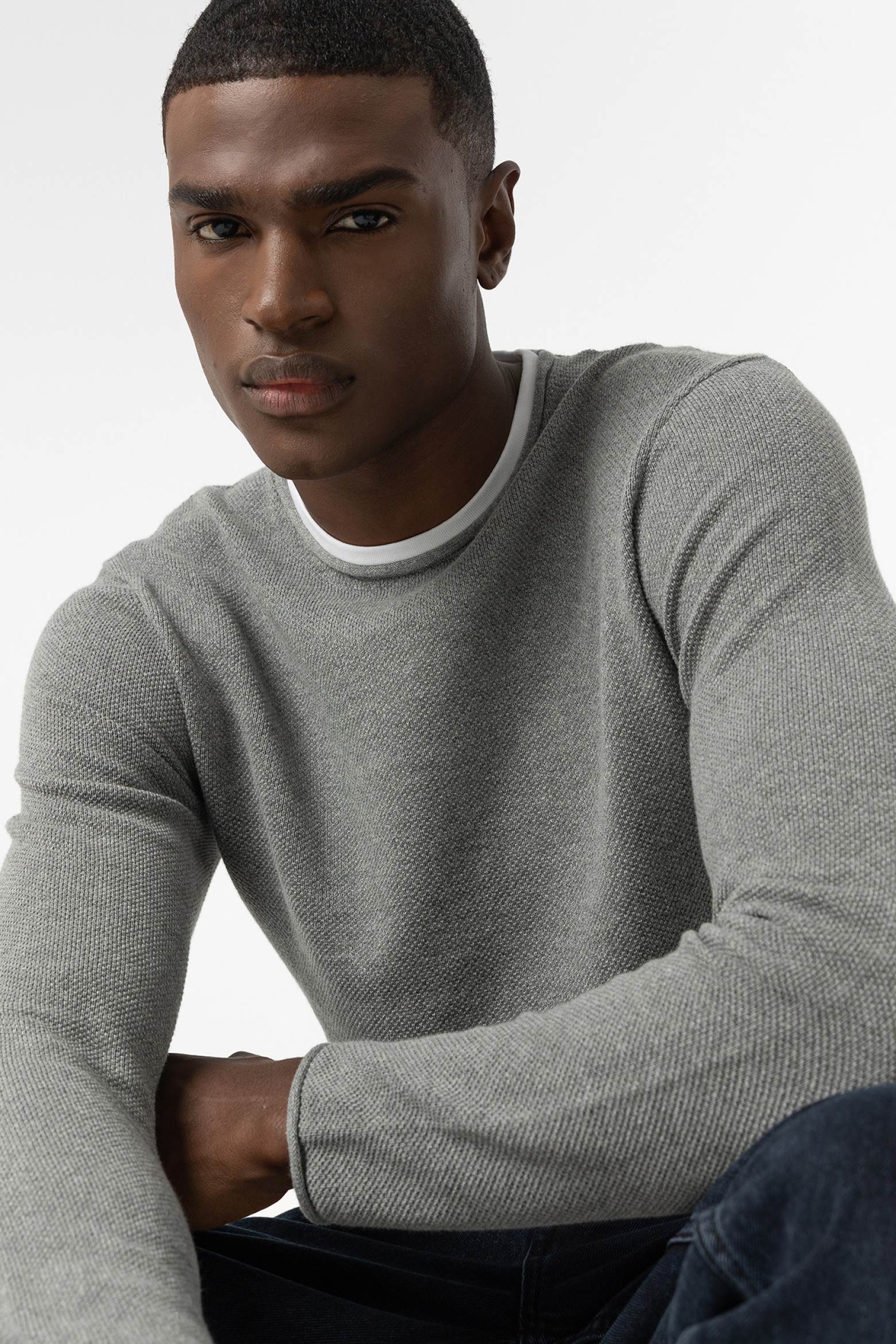 Combined Sweatshirt with T-shirt