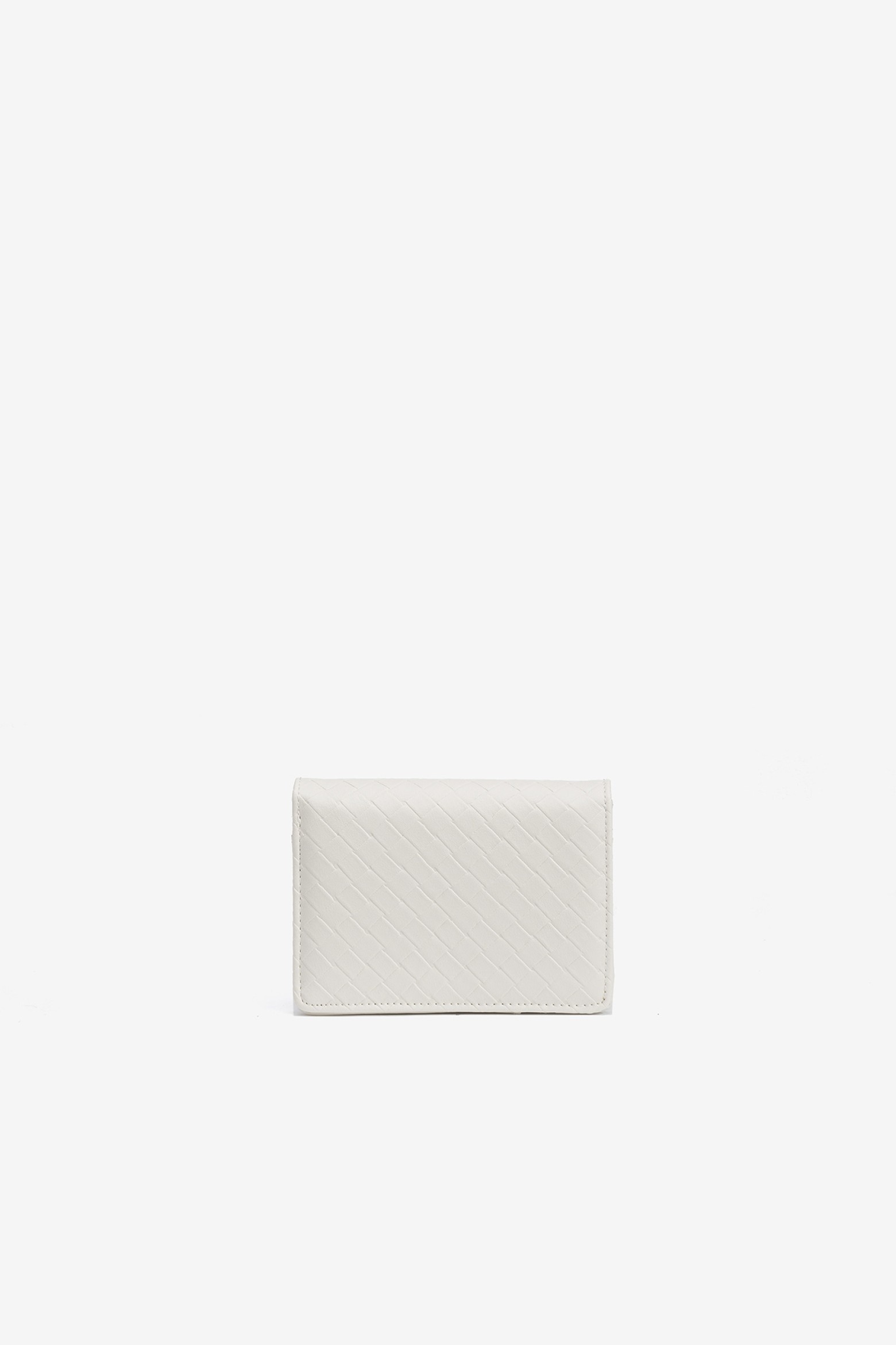 Porta Moedas Efeito Pele Entranada Mdio