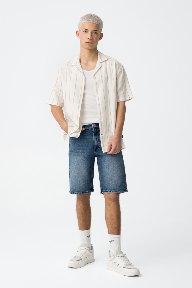 Comfort Fit Denim Shorts