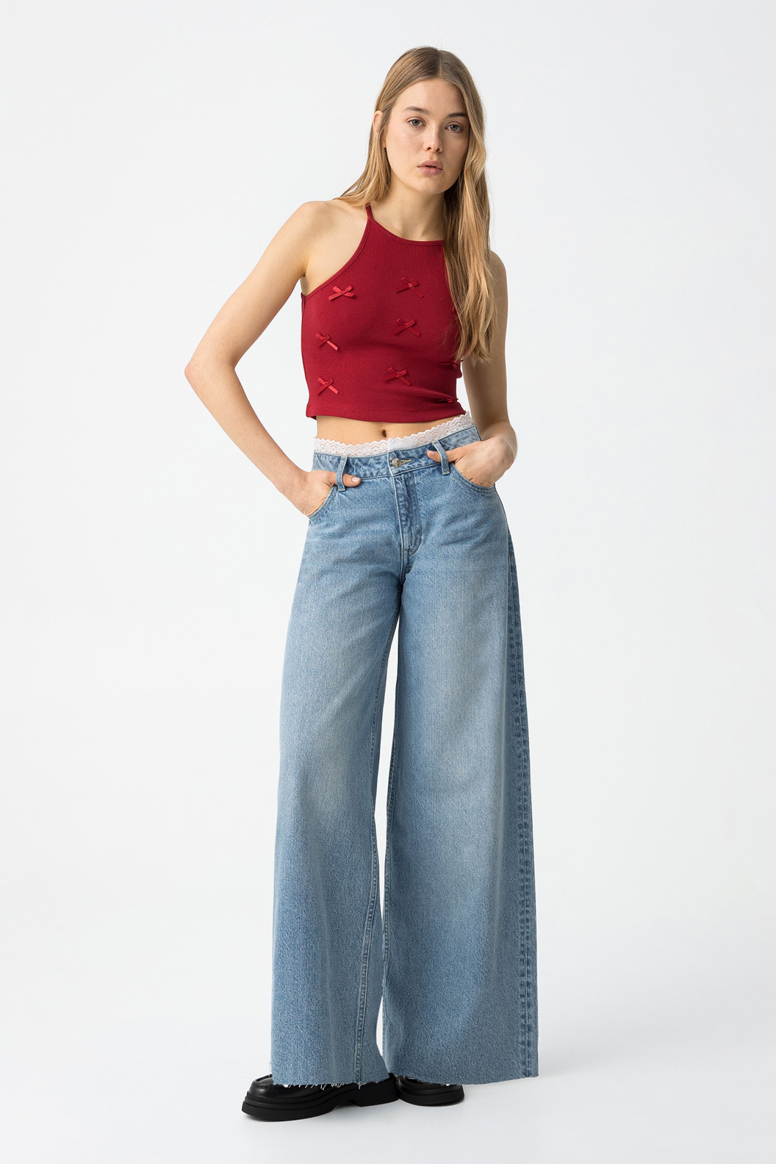 Jeans Lily com Renda