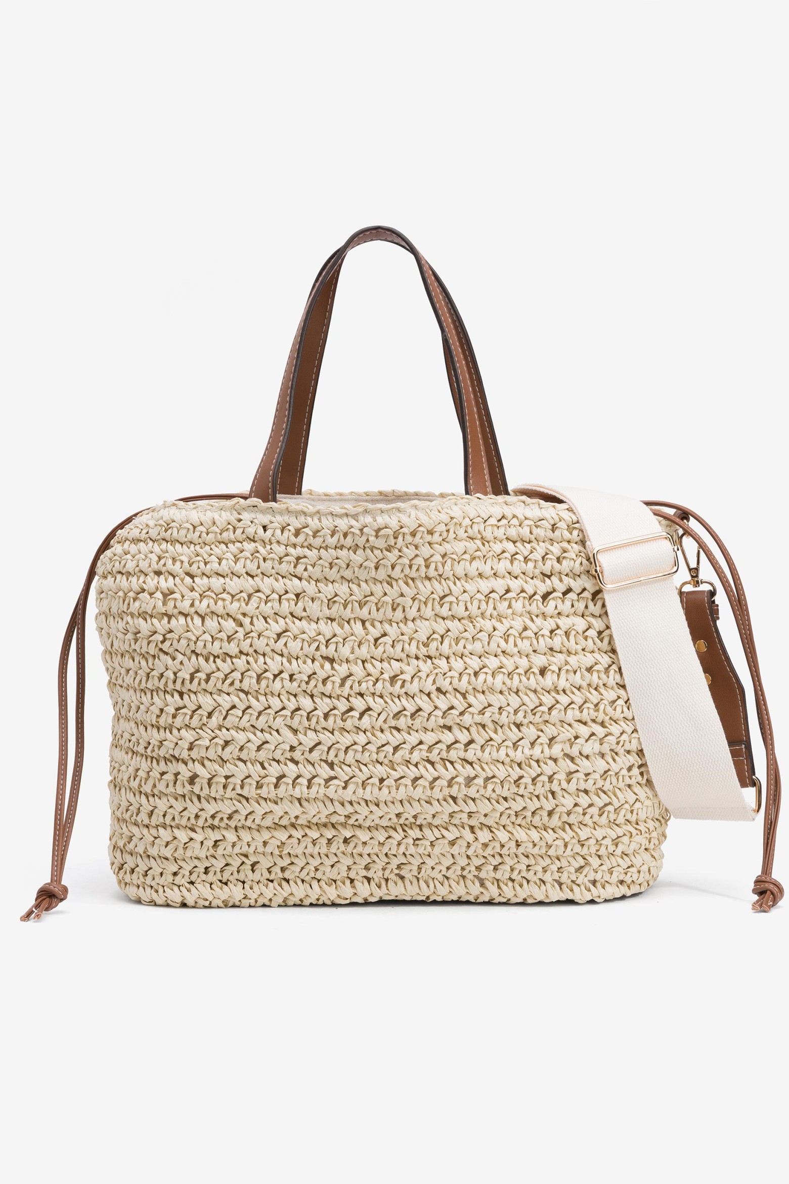 Mala Shopper Efeito Palha