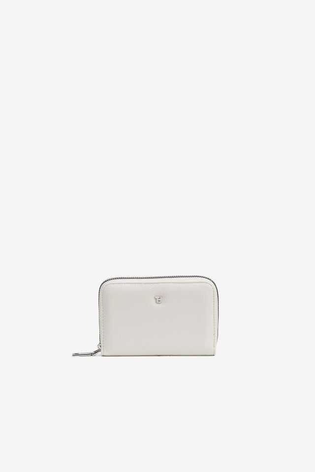 Textured Coin Purse with Zip Closure