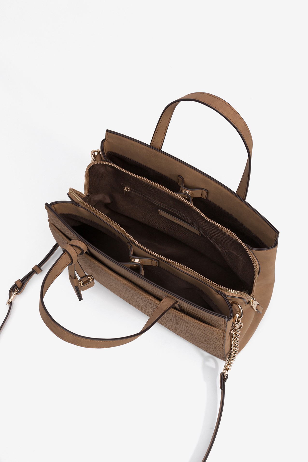 City Leather Effect Suitcase