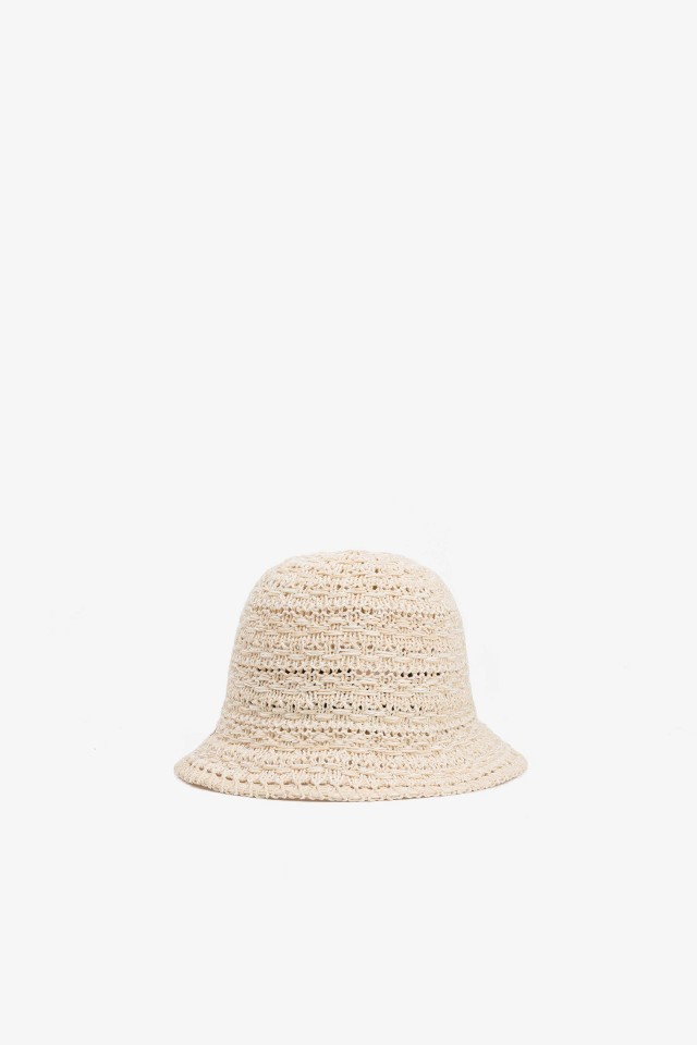 Sombrero de pescador con efecto de paja