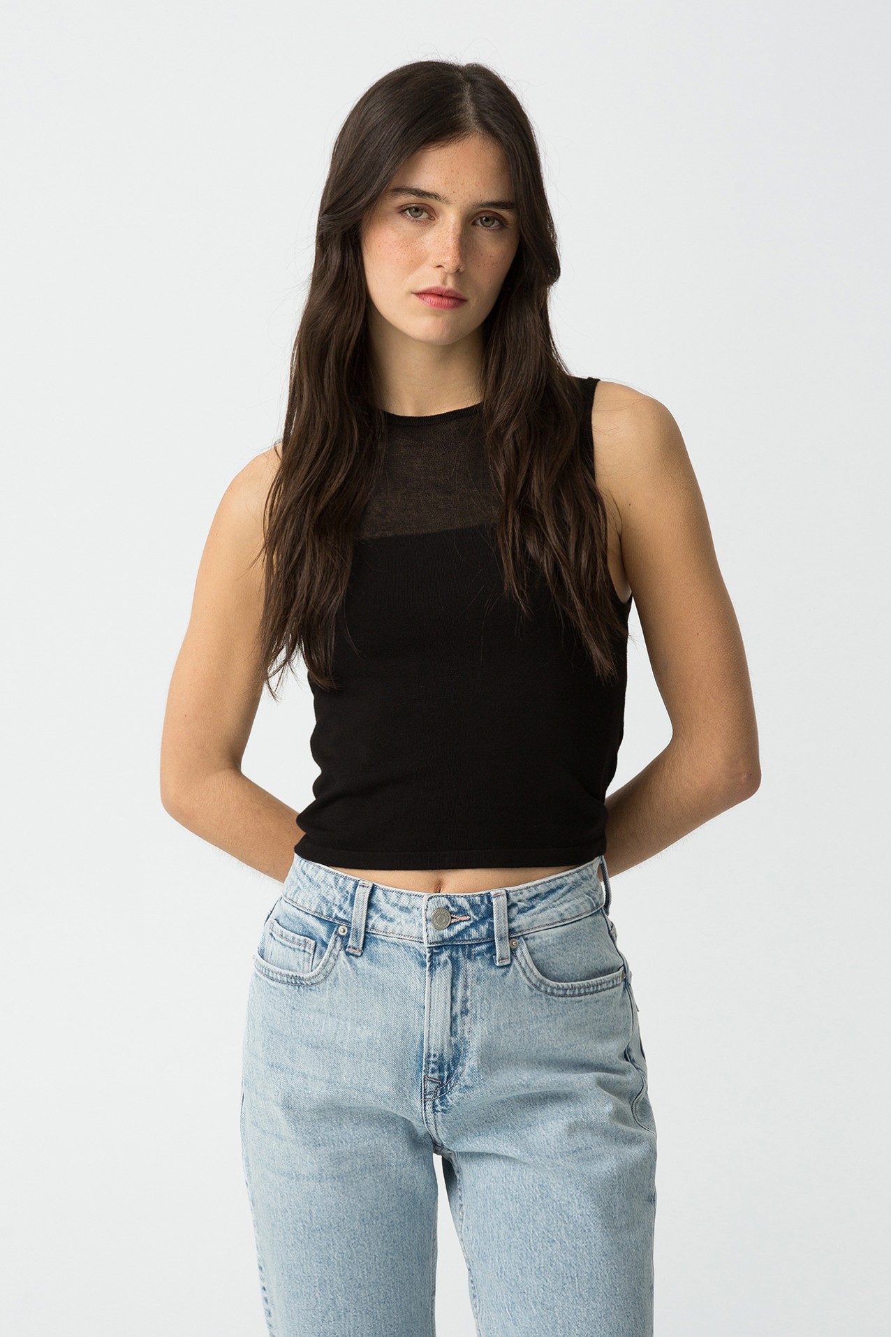 Ribbed Top - 10059031_000 - Tiffosi