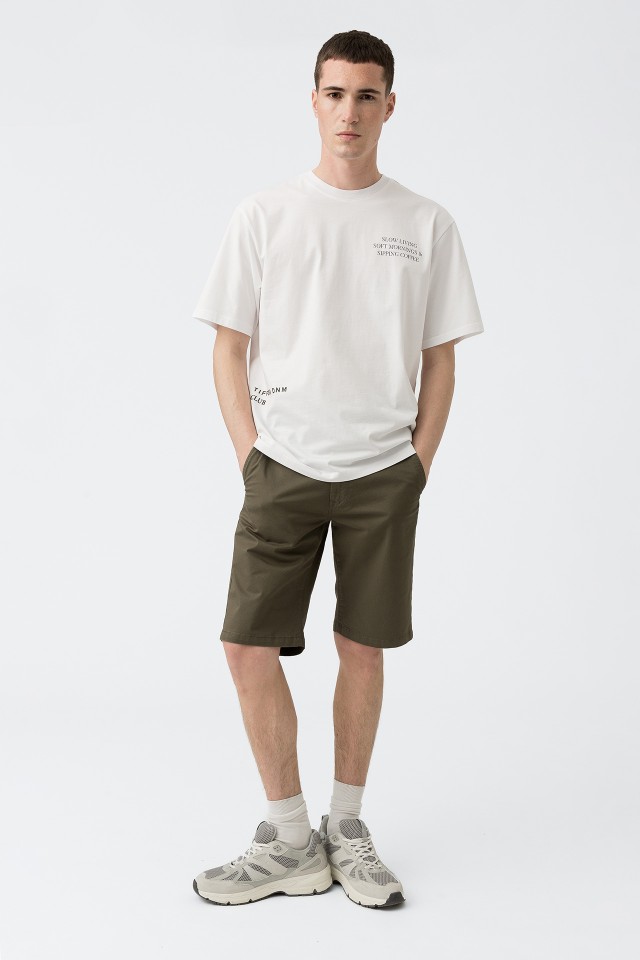 Pantalones cortos chinos de corte slim