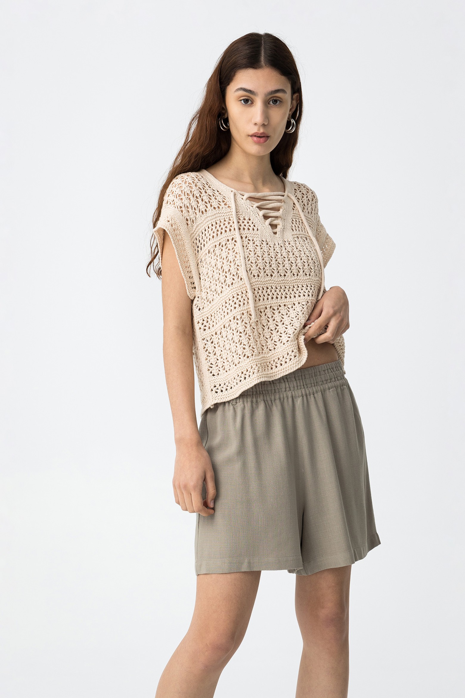 Linen shorts