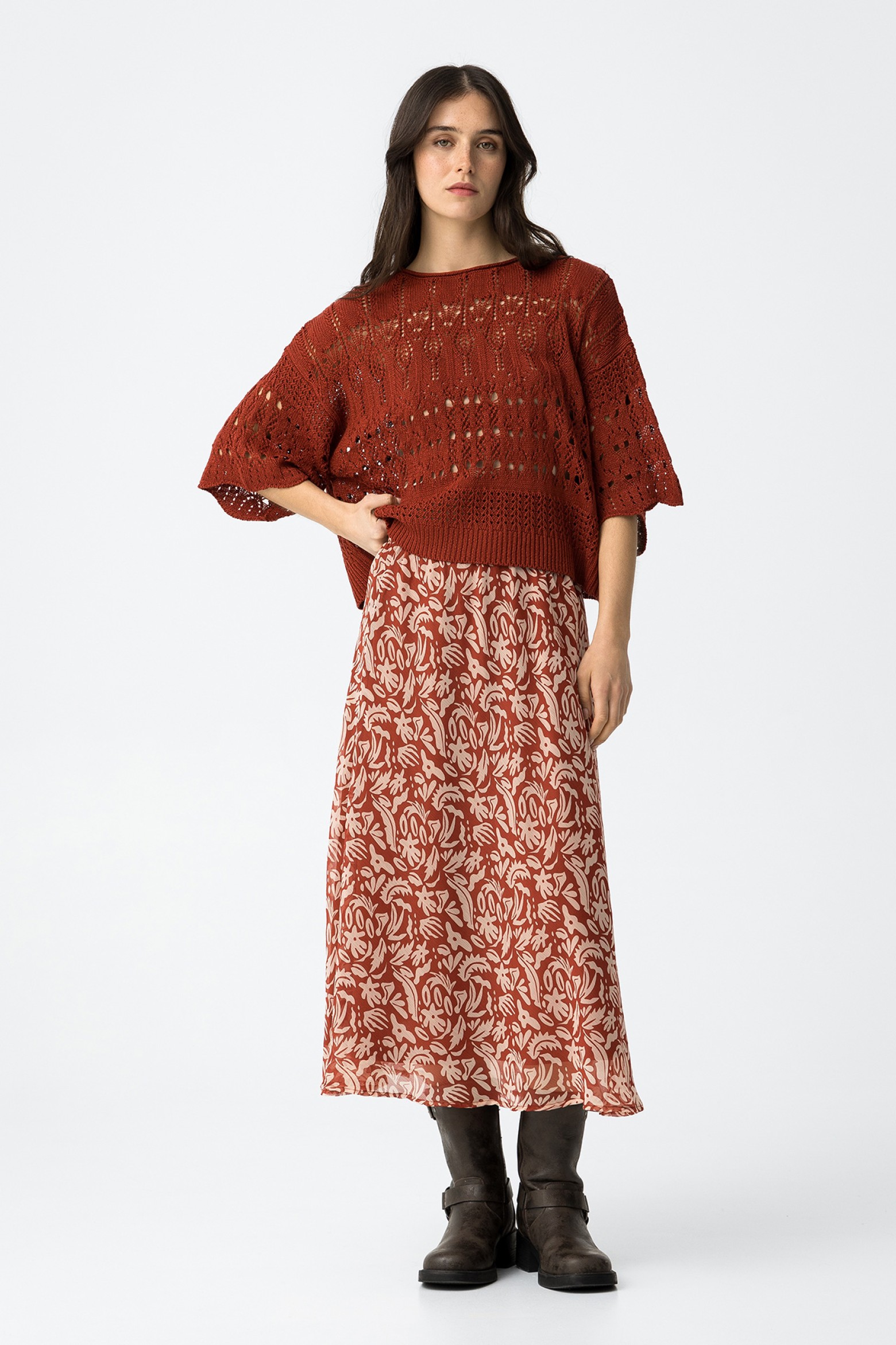 Saia Floral Print