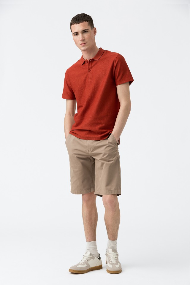 Pantalones cortos chinos de corte regular