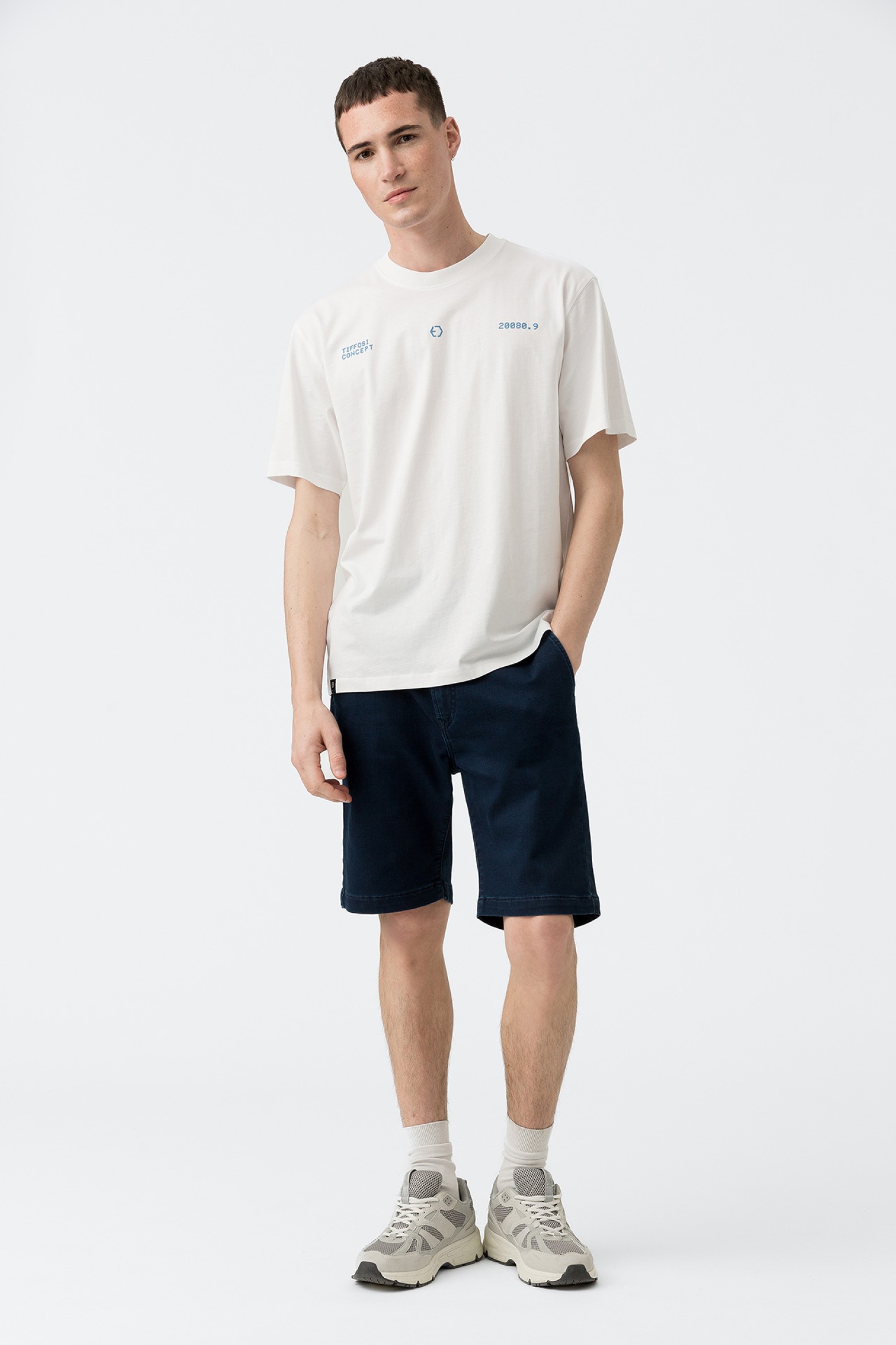 Indigo Knit Shorts