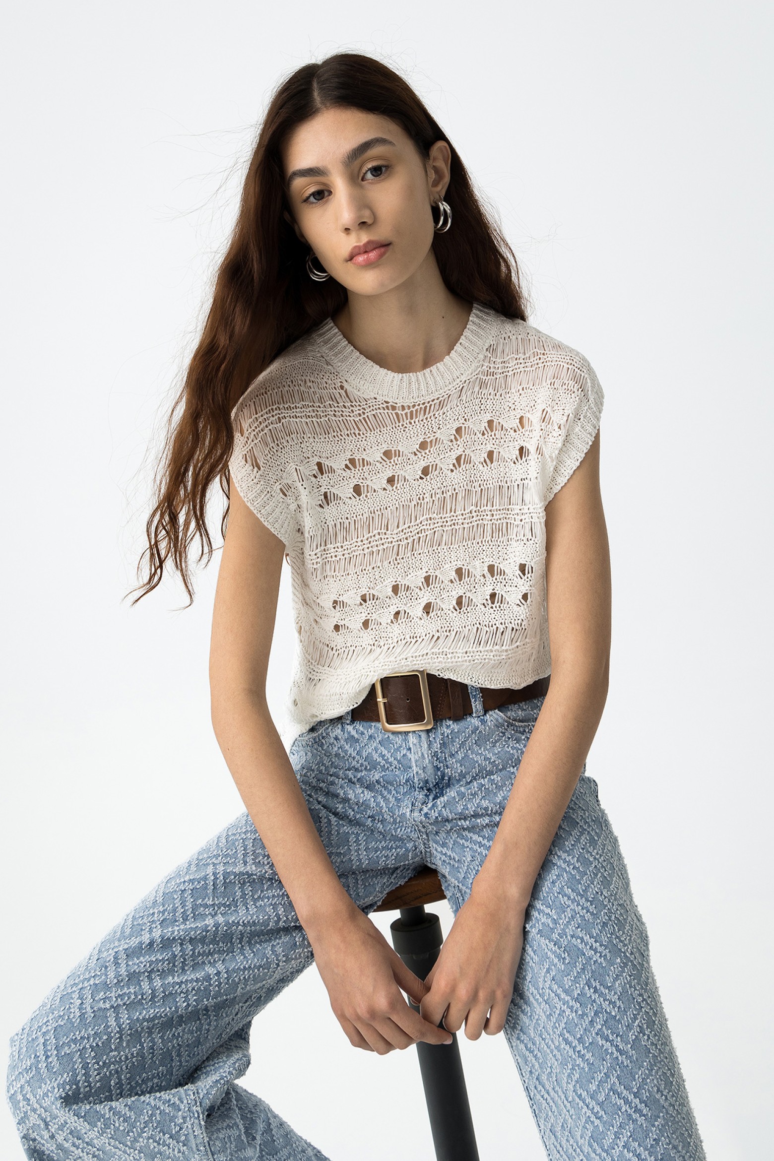 Crochet Knitted Top
