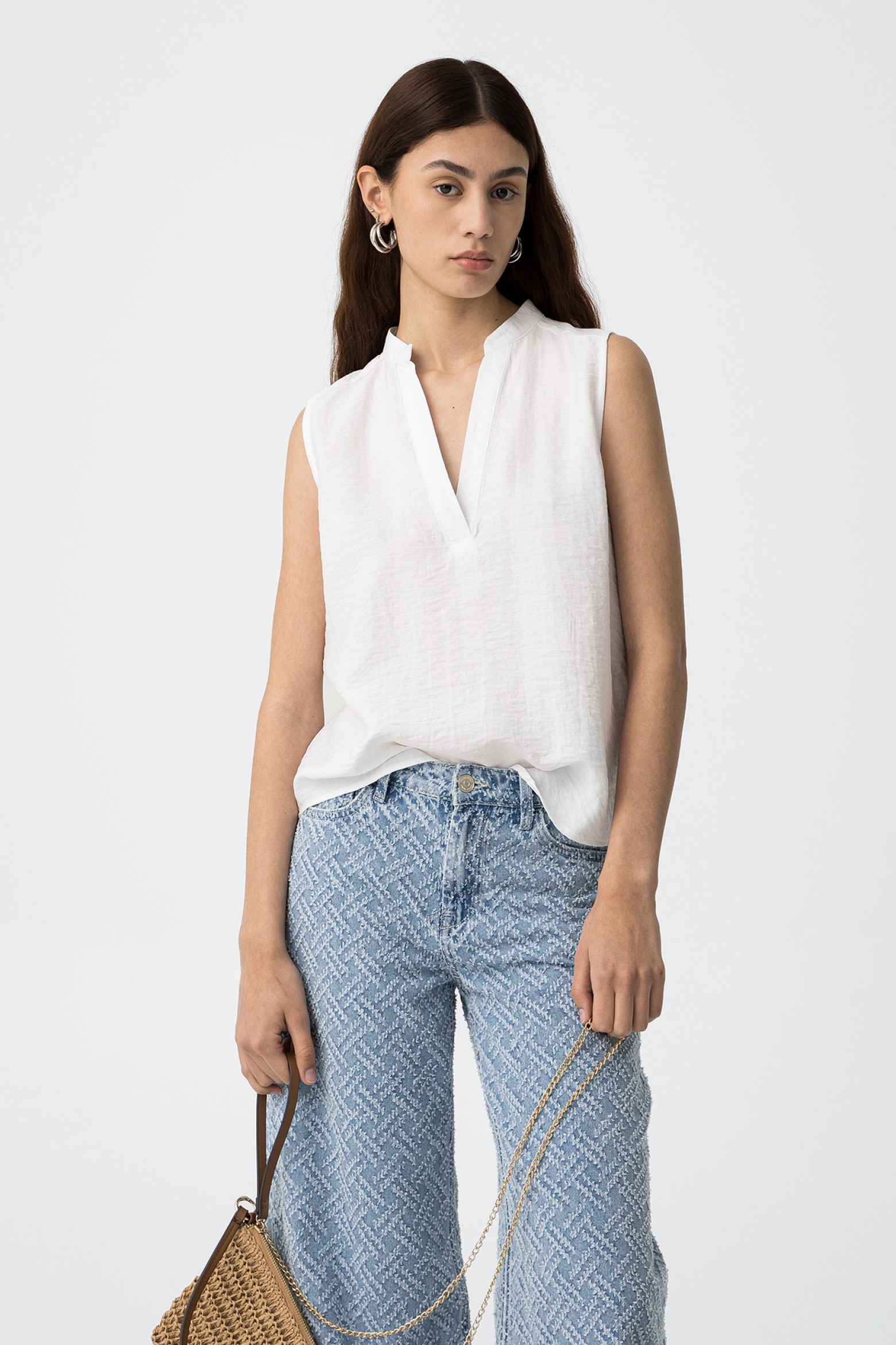 Blusa com Decote em V