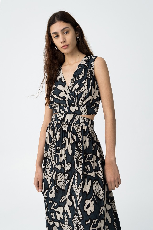 Vestido estampado floral
