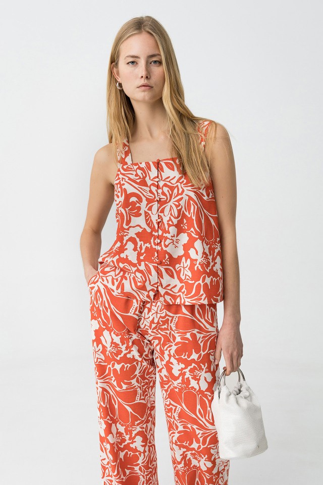 Top estampado