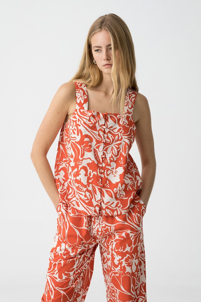 Top estampado