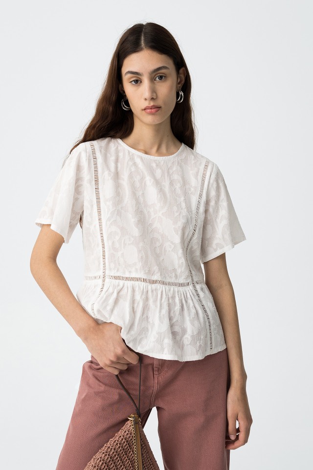 Fluid Blouse with Texture