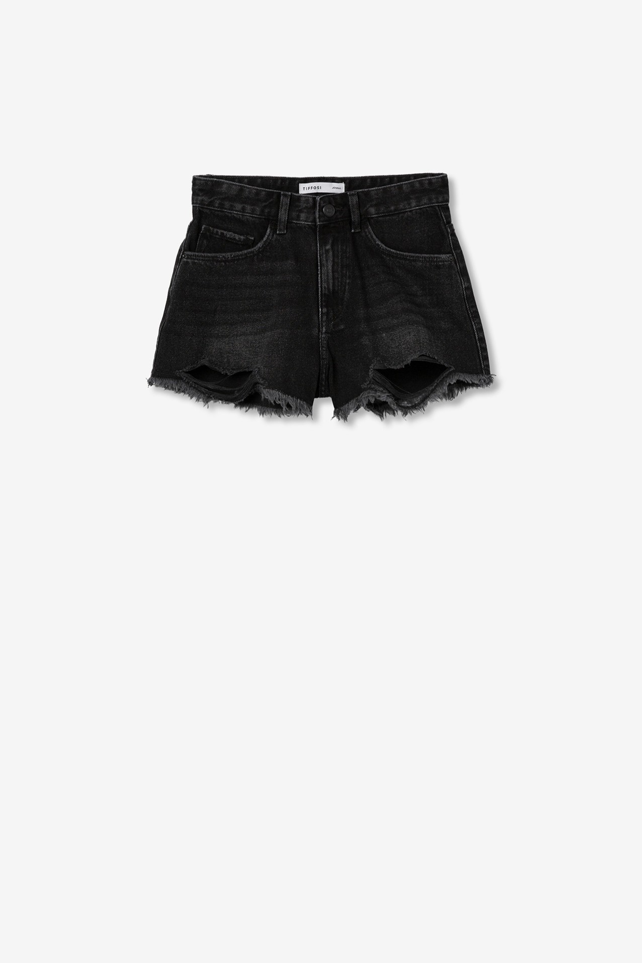 Black Denim Shorts