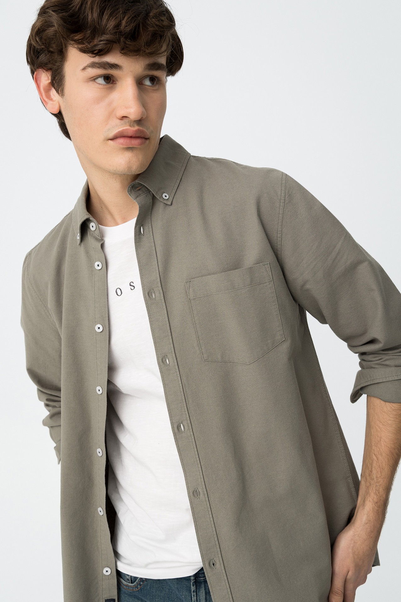 Camisa Regular Fit Verde