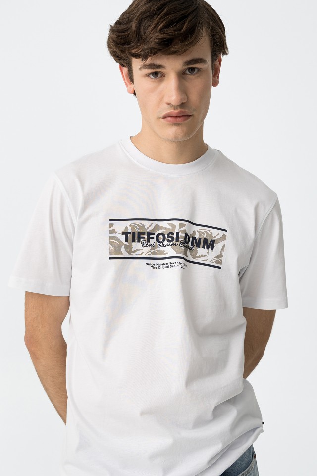 T-shirt com Estampado Frontal